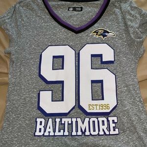 Girls raven fan shirt